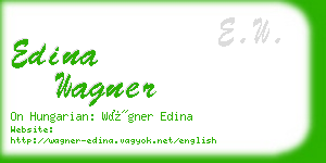 edina wagner business card